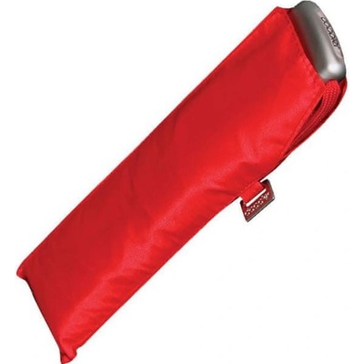 Doppler Mini slim Carbonsteel plochý skladací dáždnik červený