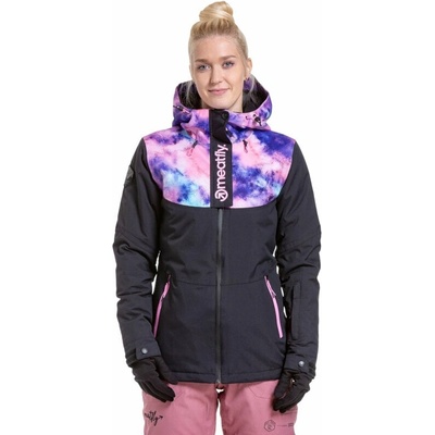 Meatfly Kirsten Womens SNB and Ski Jacket Peach Aquarel/Black S Ски яке (MF-23000501-S)