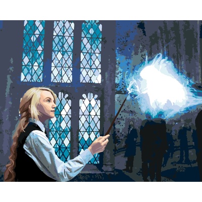 ZUTY Malování podle čísel LENKA ČARUJE PATRONA HARRY POTTER Rozměr 40 x 50 cm Rámování vypnuté plátno na rám