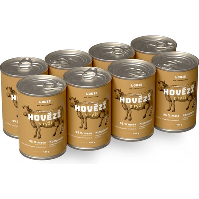Louie Hovězí s rýží 8 x 400 g