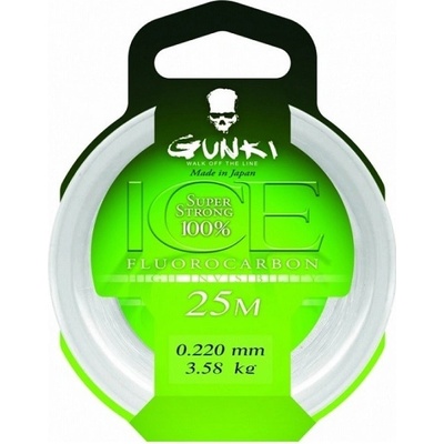 Gunki Fluorocarbon Ice 25m 0,34mm 8,11kg