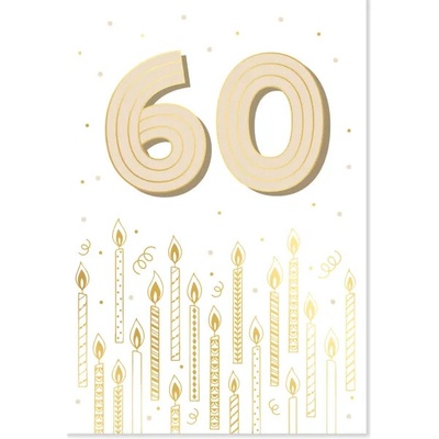 Albi Přání k narozeninám - Zlatá ražba 60 let