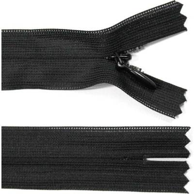 Spirálový zip no.3 skrytý nerozepínací 60cm - více barev color: 732 černá