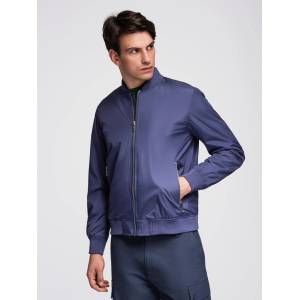 Ombre Clothing Мъжко лекo жебрирано бомбер - тъмно синьо V4 C644 Ombre Clothing Ombre Clothing | Sin | МЪЖЕ | S