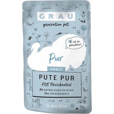 Grau Adult bez obilnín morčacie 16 x 125 g