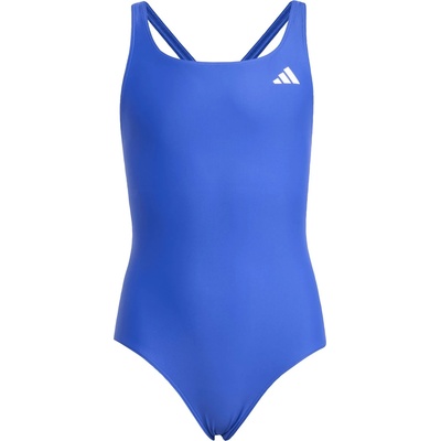 Adidas Детски бански костюм adidas Kid's Essential V-Back Suit Swimsuit - Semi Lucid Blue - размер 152 (EU) (750-2933-0315)