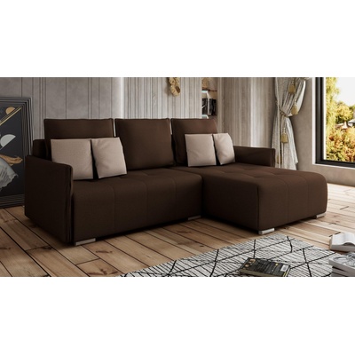 Холна гарнитура Комбо кафяв с бежов