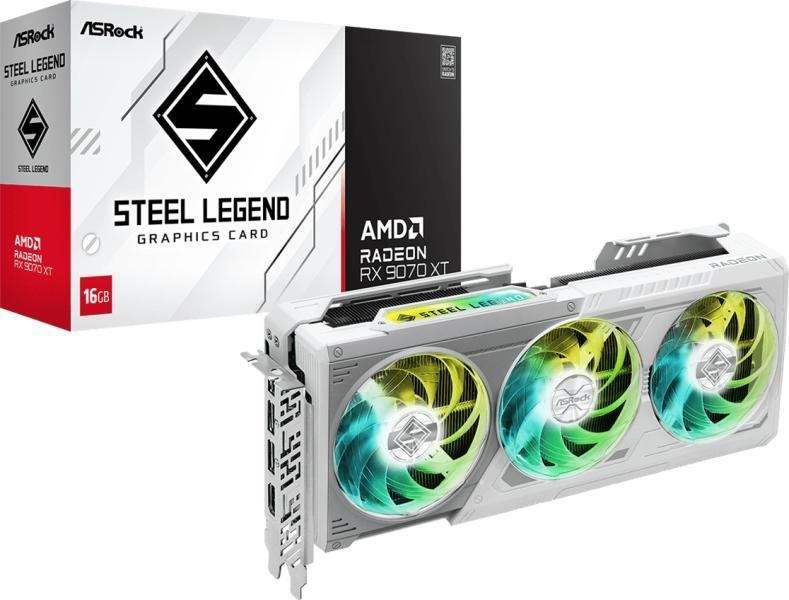 ASRock Radeon RX 9070 XT Steel Legend 16GB GDDR6 256bit (RX9070XT SL 16G)