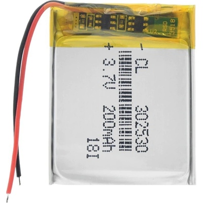 Li-Pol batéria 200mAh, 3.7V, 302530