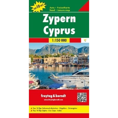 Freytag & Berndt Auto + Freizeitkarte Zypern. Cyprus