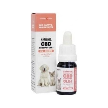 CBD olej pre malé psy a mačky 5% 10 ml