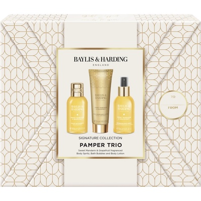 Baylis & Harding Sweet Mandarin & Grapefruit pena do kúpeľa 100 ml + telový sprej 95 ml + telové mlieko 50 ml