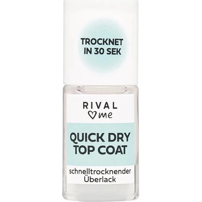 Rival Loves Me Vrchní lak na nehty rychleschnoucí 9 ml