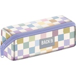 BackUP Ученически несесер BackUp 8 K - Pastel Checkered, 1 цип (710407)