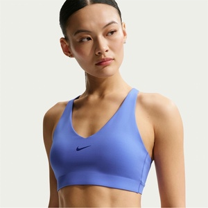 Nike Women's Medium Impact Non Wired Sports Bra - Sapphire/Blue