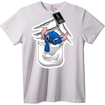 NOONEBRAND Тениска Стич в джоб - XL, White