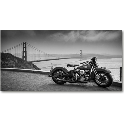 Foto obraz fotografie na skle motorka 100x50 cm