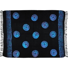 Sarong Mandala černo modro fialová