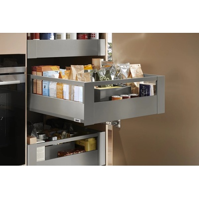 Blum K-Blum Merivobox zásuvka E reling 500 mm/40 kg světle sivá IG vnútorný reling