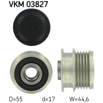 Voľnobeżka alternátora SKF VKM 03827