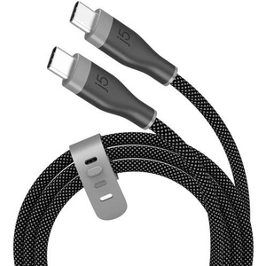 j5create Кабел USB-C мъжко- USB-C мъжко, 60 W, 1.8 m, черен (JUCX05) - caretech