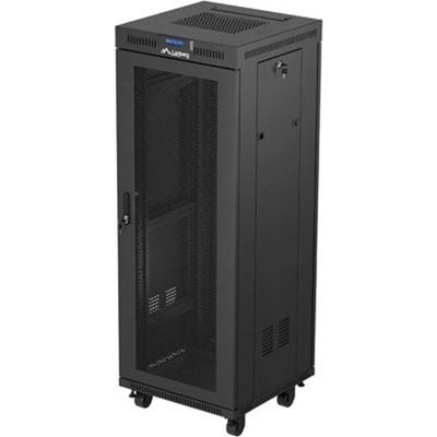 Комуникационен шкаф Lanberg FF01-6632-23BL, 19", 32U, 167.6 x 60 x 60 cm, товароносимост до 1200кг, черен (FF01-6632-23BL)