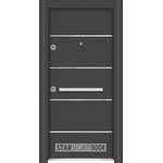 Starsteeldoor Блиндирана врата Outdoor - LP Инокс антрацит с термомост (цена без монтаж)
