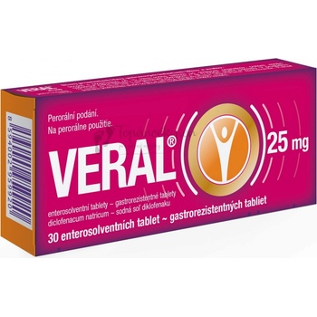 Veral 25 mg tbl.ent.30 x 25 mg