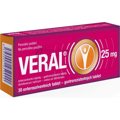 Veral 25 mg tbl.ent.30 x 25 mg