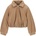 GUESS Кожено кафяво яке бомбър за момиче с цип Guess(Top model 2026)