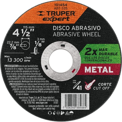 Truper eXpert Rezný kotúč ABT-335 115 mm 101454
