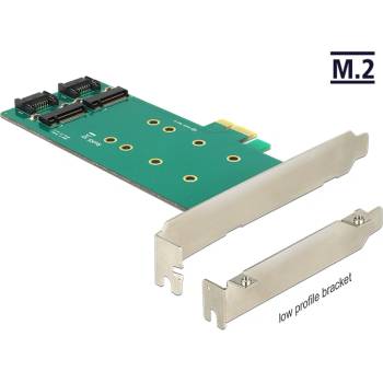 Delock PCI Express карта 2 x вътрешен M. 2 Key B 110 мм - Нисък профил