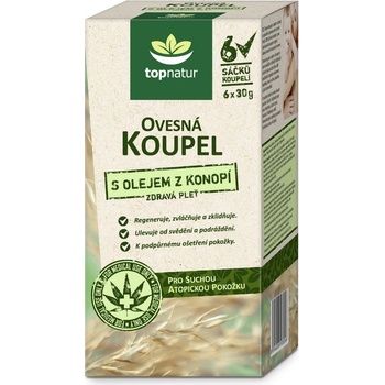 Topnatur Ovesná koupel s olejem z konopí 6 x 30 g