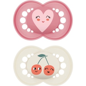 MAM Original 6+ months биберон Pink/ Beige 2 бр