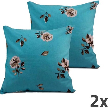 Home Elements modrá kvetiny 40 x 40 cm 2 ks