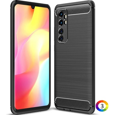 Xiaomi Mi Note 10 Lite Удароустойчив Carbon Fiber Калъф и Протектор