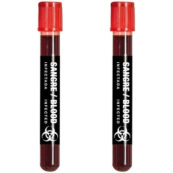 Guirca zkumavka krve umělá krev 15 ml halloween 2 ks