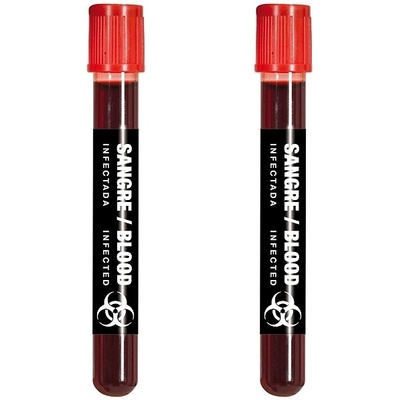 Guirca zkumavka krve umělá krev 15 ml halloween 2 ks