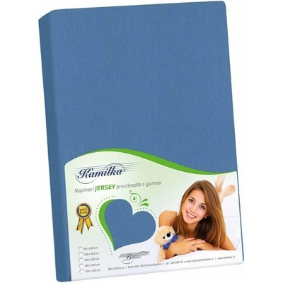 Bellatex Prestieradlo Jersey tmavo modré 120x200