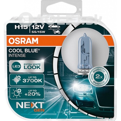Osram Cool Blue Intense Nextgen H15 PGJ23t-1 12V 15/55W