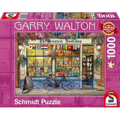 Schmidt Spiele Пъзел Schmidt от 1000 части - Книжарница, Гари Уолтън (59604)