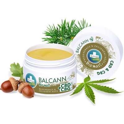 Annabis Balcann Konopná mast BIO s dubovou kůrou ošetření v oblasti plenek 50 ml – Zboží Dáma