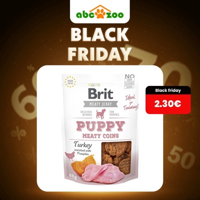 Brit Jerky Puppy Turkey Meaty Coins 80 g