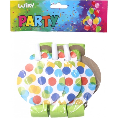 wiky Párty frkačky TEČKY 6 ks – Zboží Dáma