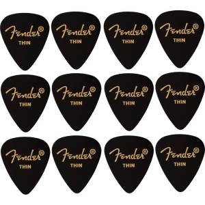 Fender 351 Shape Premium 12 Black Перце за китара (1980351706)