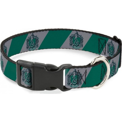 Buckle down Odolný obojek pro psa s plastovou sponou regular Harry Potter Slytherin