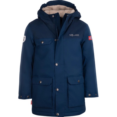 TROLLKIDS Детско яке парка Trollkids Kid's Gudvangen Jacket Parka - Mystic Blue - размер 140 (EU) (703-2829-0317)