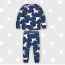 Minoti dievčenské pyžamo tm.modrá