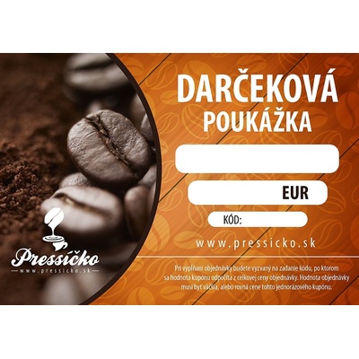 Darčeková poukážka na nákup v hodnote 15€