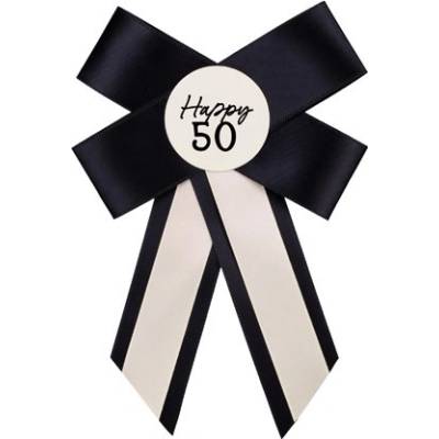 PartyDeco Odznak číslo 50 se stuhou